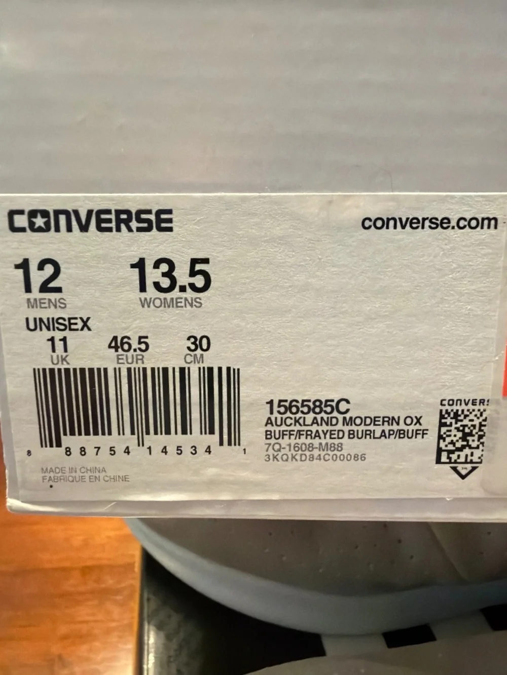 Men’s converse Ox Buff shoes 12M light warm beige/off white - Picture 4 of 4